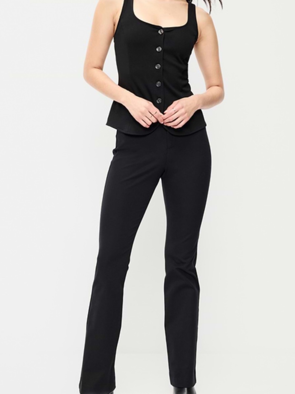 High Waisted Pixie Flare Pants